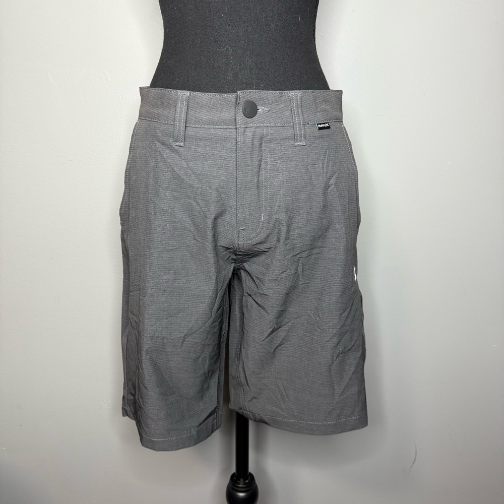 Hurley Men's Charcoal Flat Front Shorts